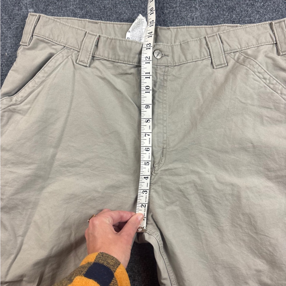 CARHARTT Men’s Khaki Dungaree Fit utility work Cargo pants size: 40 x 30 - Picture 5 of 8